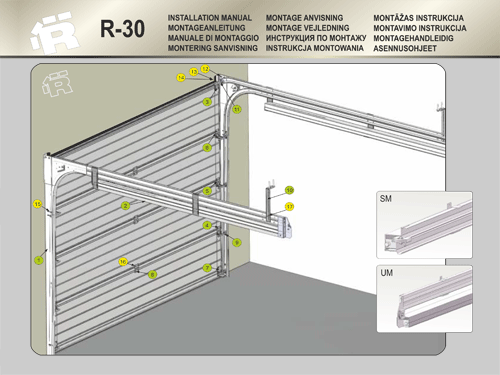 Instalation Manuals for R30 Garage Door