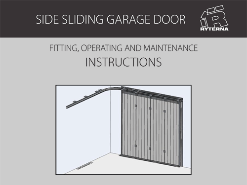 Instalation Manuals for Side Sliding Garage Door