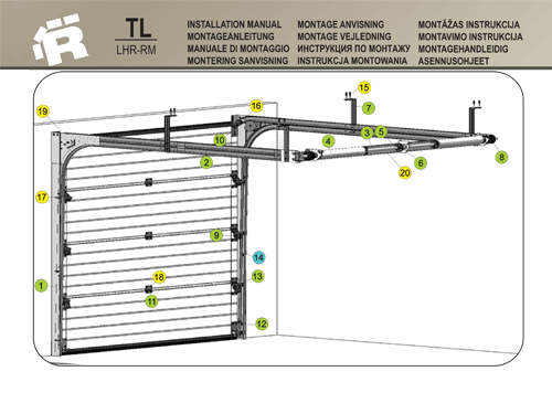 Instalation Manuals for TL LHR RM Garage Door