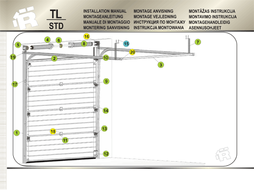 Instalation Manuals for TL STD Garage Door