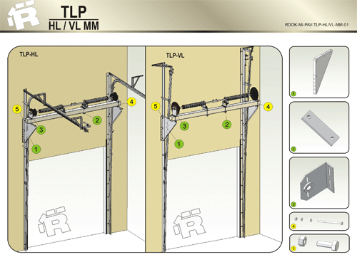 Instalation Manuals for TLP HL VL Industrial Door