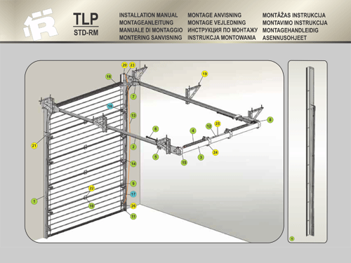 Instalation Manuals for TLP STD RM Industrial Door
