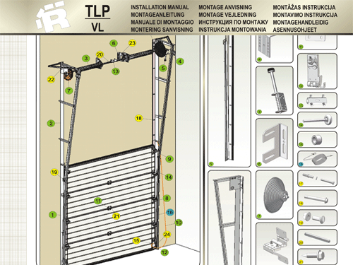 Instalation Manuals for TLP VL Industrial Door
