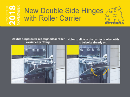 New Double side Hinges with Roller Carrier