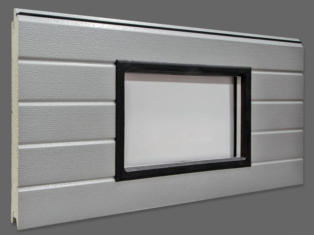 PVC double acrylic glazing rectangular window